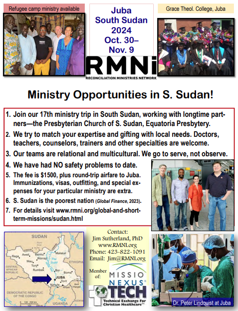 Ministry Opportunities in S Sudan Flyer small