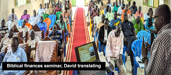 Biblical Finances Seminar with David translating