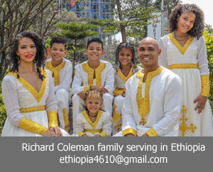 Richard Coleman Family serving in Ethiopia
