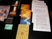 Evangelism and Educational Materials displayed