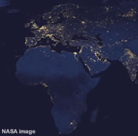 NASA image of Africa