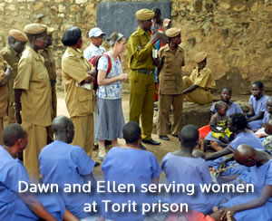 Dawn and Ellen Serving women at Torit prison