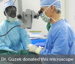 Dr Guzek donated this microscope